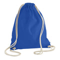 Bleu roi vif - Back - Westford Mill Earthware - Sac avec cordon de serrage (13 litres)