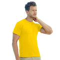 Jaune  pale - Back - Fruit of the Loom - T-shirt ORIGINAL - Homme