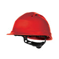 Rouge - Front - Delta Plus - Casque de chantier ventilé à rotor en quartz