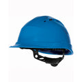 Bleu - Front - Delta Plus - Casque de chantier ventilé à rotor en quartz