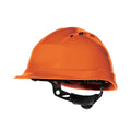 Orange - Front - Delta Plus - Casque de chantier ventilé à rotor en quartz