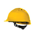 Jaune - Front - Delta Plus - Casque de chantier ventilé à rotor en quartz