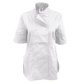 Blanc - Front - Dennys - Veste de chef ajustée à manches courtes - Femme