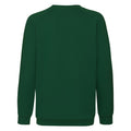 Vert bouteille - Back - Sweatshirt Fruit Of The Loom pour enfant