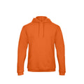 Orange - Front - B&C - Sweat à capuche - Adulte unisexe