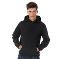 Noir - Back - B&C - Sweat à capuche - Adulte unisexe