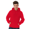 Rouge - Back - B&C - Sweat à capuche - Adulte unisexe