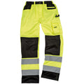 Jaune haute visibilité - Back - Result Safeguard - Pantalon cargo haute visibilité - Adulte unisexe