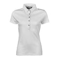 Blanc - Front - Tee Jays Pima - Polo à manches courtes - Femme