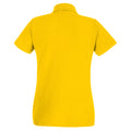 Jaune - Back - Fruit of the Loom - Polo - Femme