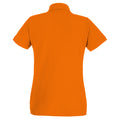 Orange vif - Back - Fruit of the Loom - Polo - Femme