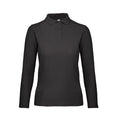 Noir - Front - B&C - Polo ID.001 - Femme