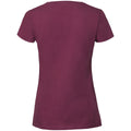 Rouge foncé - Back - Fruit Of The Loom -T-Shirt - Femmes