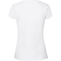 Blanc - Back - Fruit Of The Loom -T-Shirt - Femmes