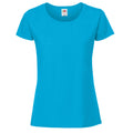 Azur - Front - Fruit Of The Loom -T-Shirt - Femmes