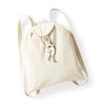 Naturel - Front - Westford Mill - Sac à dos 100% coton organique (8 litres) (Lot de 2)