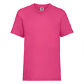 Fuchsia - Front - Fruit Of The Loom - T-Shirt à manches courtes - Enfant (Lot de 2)