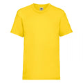 Jaune - Front - Fruit Of The Loom - T-Shirt à manches courtes - Enfant (Lot de 2)