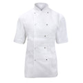 Blanc - Back - Dennys - Veste de chef à manches courtes - Femme (Lot de 2)