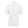 Blanc - Front - Dennys - Veste de chef à manches courtes - Femme (Lot de 2)