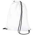 Blanc - Front - BagBase Budget - Sac de gym résistant à l´eau avec cordon de serrage (11 litres) (Lot de 2)