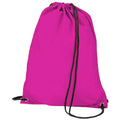 Fuchsia - Back - BagBase Budget - Sac de gym résistant à l´eau avec cordon de serrage (11 litres) (Lot de 2)