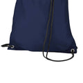 Bleu marine - Back - BagBase Budget - Sac de gym résistant à l´eau avec cordon de serrage (11 litres) (Lot de 2)