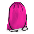 Fuchsia - Front - BagBase Budget - Sac de gym résistant à l´eau avec cordon de serrage (11 litres) (Lot de 2)