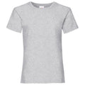 Gris - Front - Fruit of the Loom - T-shirts VALUEWEIGHT - Fille