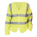 Jaune Haute Visibilité - Front - Yoko - Gilet à manches longues haute visibilité - Homme (Lot de 2)