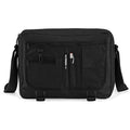 Noir - Back - Bagbase - Sac messager - 11 litres (Lot de 2)