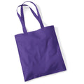 Violet foncé - Front - Westford Mill - Sac de courses