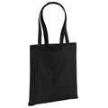 Noir - Front - Westford Mill EarthAware - Sac de courses en coton organique (10 litres) (Lot de 2)