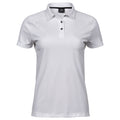 Blanc - Front - Tee Jays - Polo LUXURY - Femme