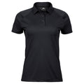 Noir - Front - Tee Jays - Polo LUXURY - Femme