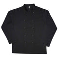 Noir - Front - Dennys - Veste de cuisinier BUDGET - Adulte