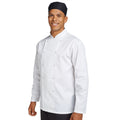 Blanc - Front - Dennys - Veste de cuisinier BUDGET - Adulte