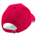 Rouge-noir-blanc - Back - Beechfield - Casquette AUTHENTIC - Unisexe