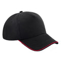 Noir-rouge - Front - Beechfield - Casquette AUTHENTIC - Unisexe