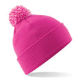 Fuchsia - Blanc cassé - Back - Beechfield - Bonnet SNOWSTAR - Unisexe