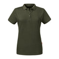 Vert kaki foncé - Front - Russell - Polo - Femme