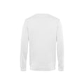 Blanc - Back - B&C - Sweat ORGANIC - Homme