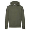 Olive classique - Front - Fruit of the Loom - Sweat à capuche - Homme