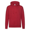 Rouge - Front - Fruit of the Loom - Sweat à capuche - Homme