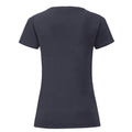 Bleu marine foncé - Back - Fruit of the Loom - T-shirt ICONIC - Fille