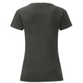 Gris - Back - Fruit of the Loom - T-shirt ICONIC - Fille