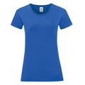 Bleu roi - Front - Fruit of the Loom - T-shirt ICONIC - Fille