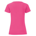 Fuchsia - Back - Fruit of the Loom - T-shirt ICONIC - Fille