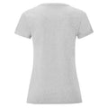 Gris chiné - Back - Fruit of the Loom - T-shirt ICONIC - Fille