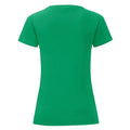 Vert - Back - Fruit of the Loom - T-shirt ICONIC - Fille